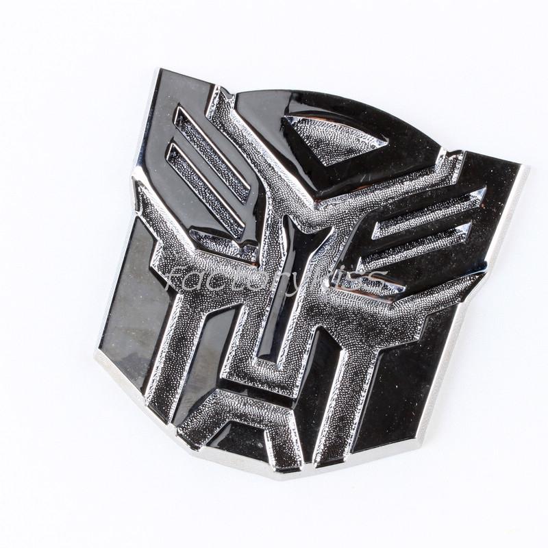 3d metal transformers car front emblem grille badge autobot 
