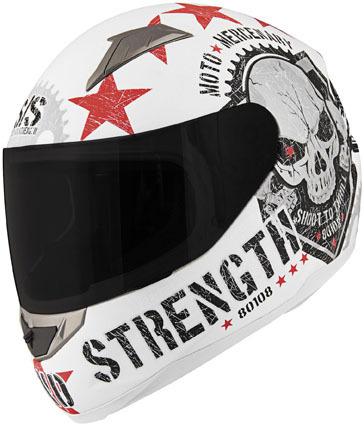 Speed and strength ss1100 motorcycle helmet moto mercenary white size xx-large