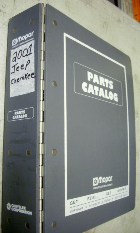 2001 jeep cherokee dealer dealership parts book manual catalog