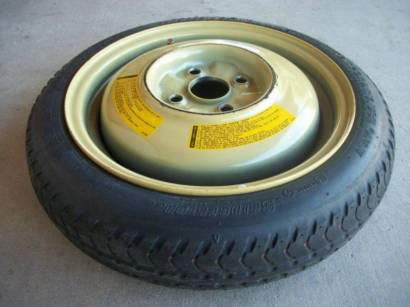 90-05 mazda miata 14-inch temporary/donut spare tire/wheel assembly