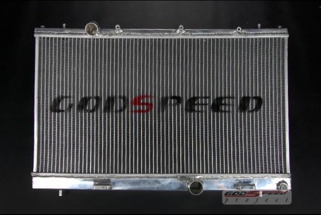 Godspeed gsp 03-05 dodge neon srt-4 srt4 aluminum 2 row racing radiator (turbo)