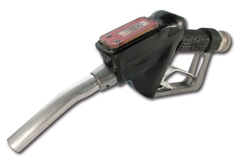 New ipa fuel nozzle w/ built in digital flow meter, diesel, gasoline, etc. #9048