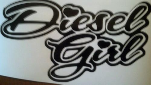 Diesel girl vinyl decal chevy ford dodge jeep