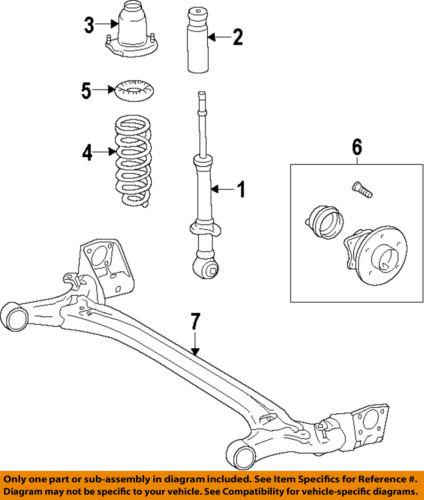 Toyota oem 4245002170 rear wheel hub & bearing/axle bearing & hub