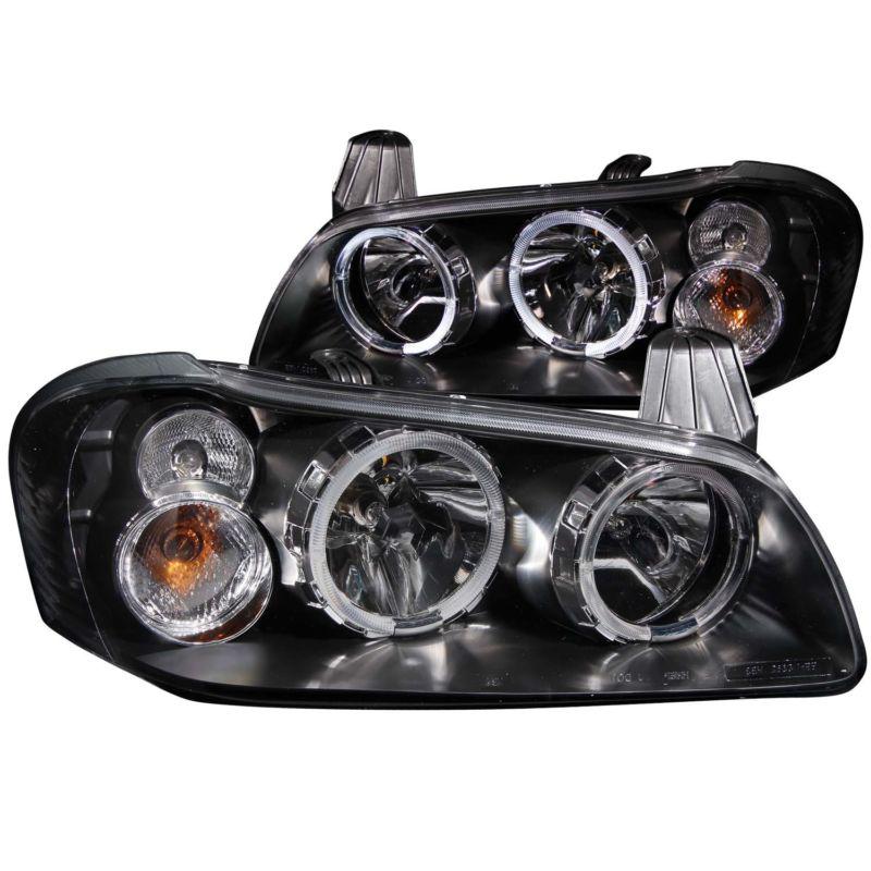 Anzo headlights halo with black housing for 2002-2003 nissan maxima 121113