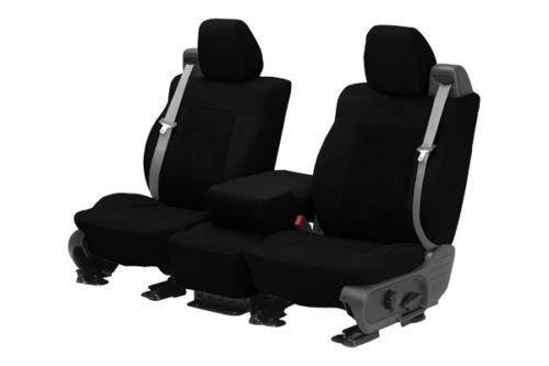 Caltrend su106-01sp - front row black supersuede custom car bucket seat covers