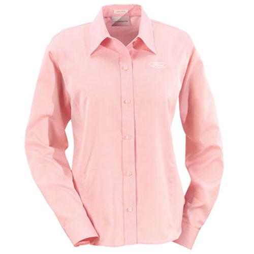 Ford motor ladies liz clairborne classic oxford small or large pink dress shirt