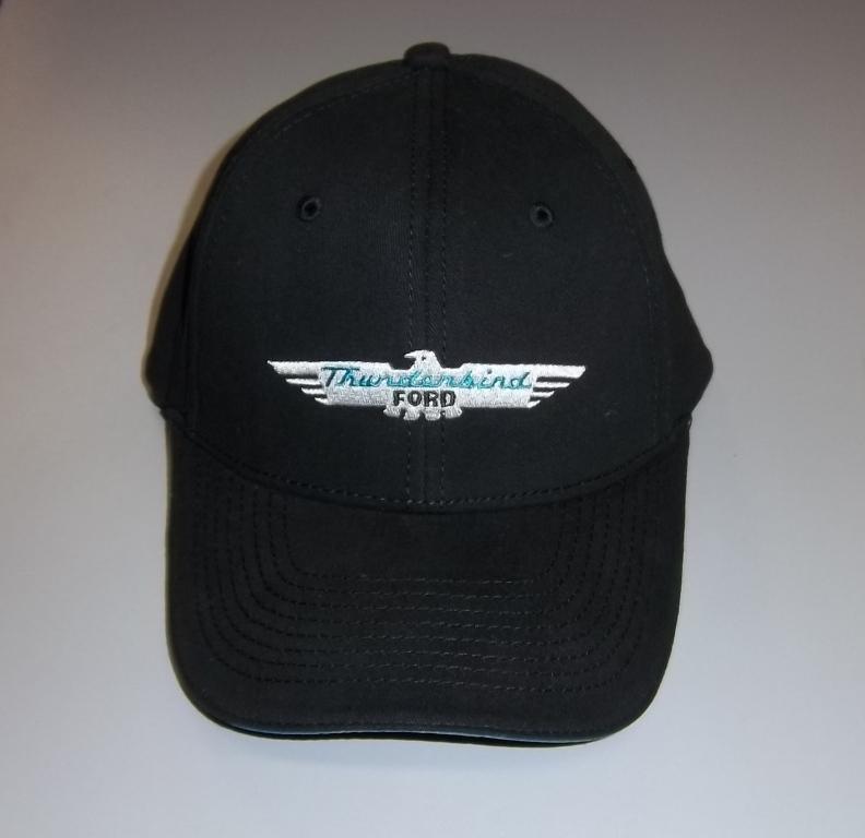Brand new official black ford thunderbird classic emblem baseball hat/cap!