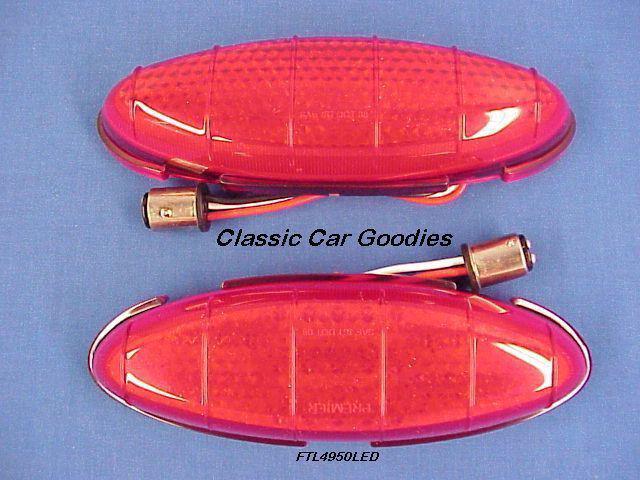 1949-1950 ford tail light insert (2). 12 volt new!