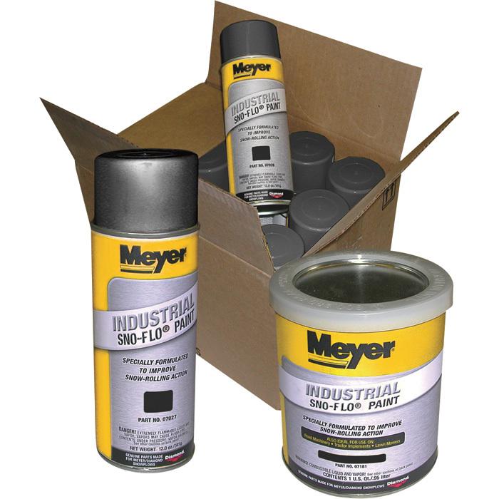 Meyer sno flo paint-black 12 cans #8676