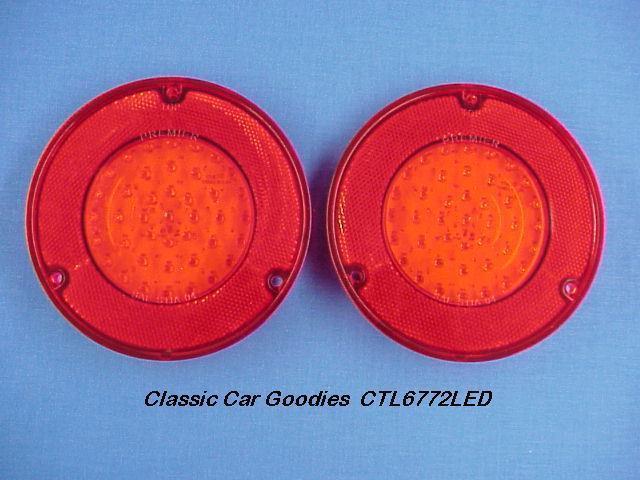1967-1969 chevy truck led tail light inserts (2) 1968