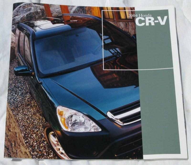 Honda crv 2004 new car oem dealer brochure / manual