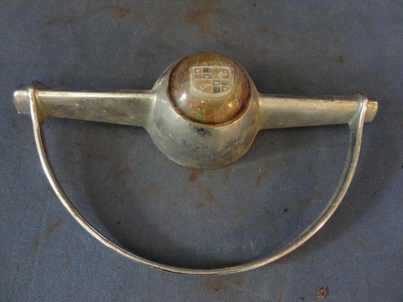 1950 studebaker land crusier steering wheel horn ring -original