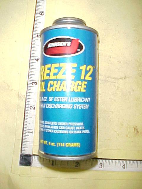 (1) sealed 4 oz. can a/c r12 oil charge
