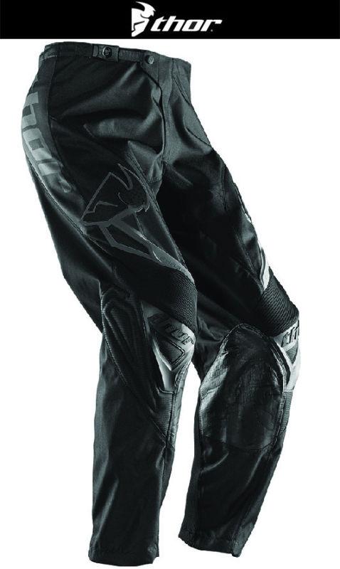Thor phase blackout all black sizes 28-48 dirt bike pants motocross mx atv 2014