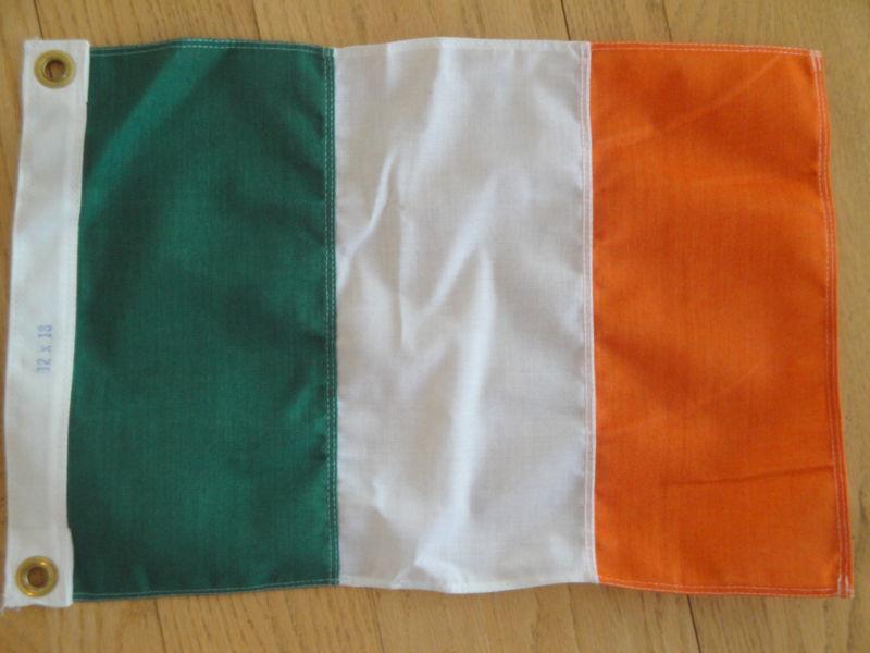 Ireland irish marine nautical boat flag 12" x 18"  cotton