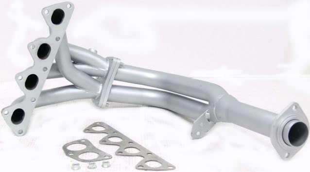 Obx header 90-91 acura integra rs ls gs silver paint exhaust