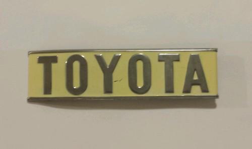 Toyota landcruiser fj40 rear emblem