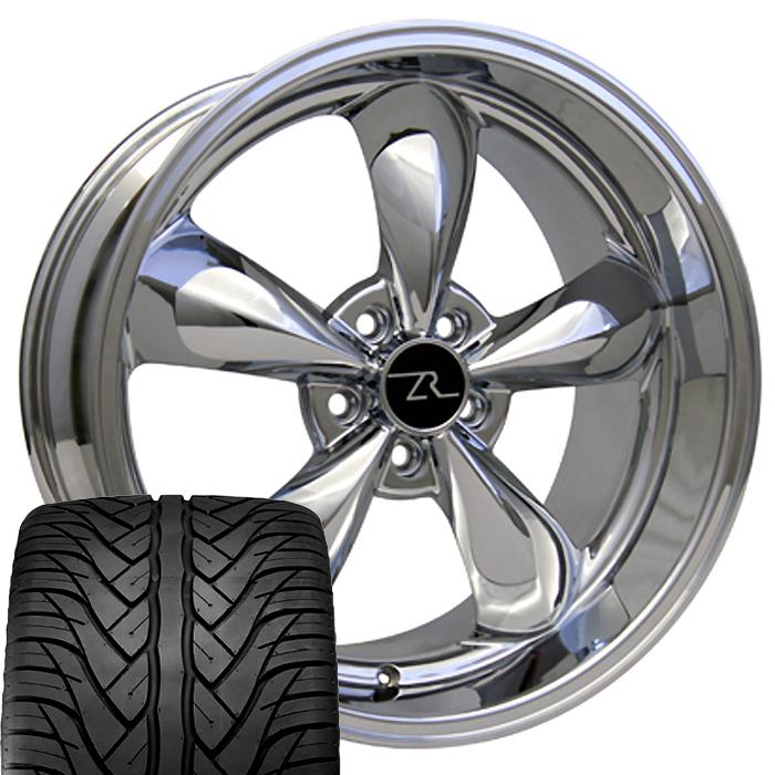 Chrome mustang bullitt wheels 20x8.5 & 10" & 20 inch tires 2005+ rims deep dish