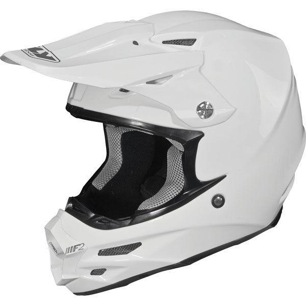 White l fly racing f2 carbon solid helmet 2013 model