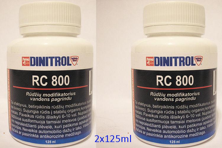 Dinitrol rc 800 rust conversion 2x 125ml-forms stable iron complex