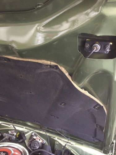 1969 charger hood insulation used