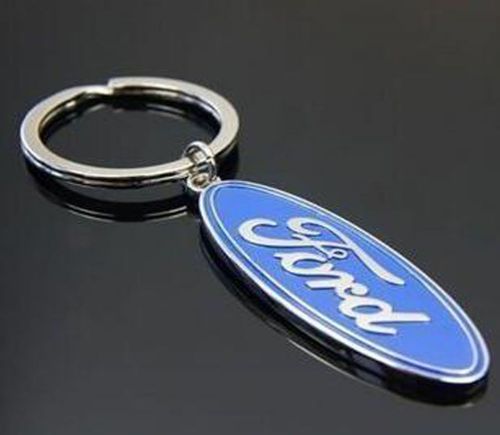 Car logo key chain metal double sides keychain key ring for ford free shipping