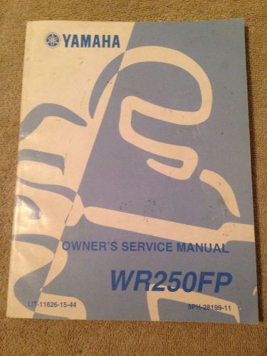 2002 yamaha motorcycle wr250fp lit-11626-15-44 owner&#039;s service manual (083)
