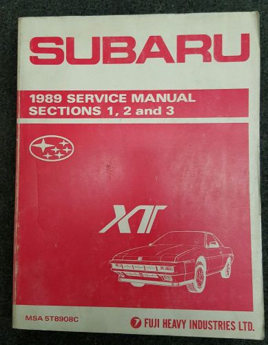 1989 subaru factory service manual (sections 1- 2-3)