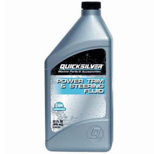 Oem mercury quicksilver power trim &amp; steering fluid 32oz bottle