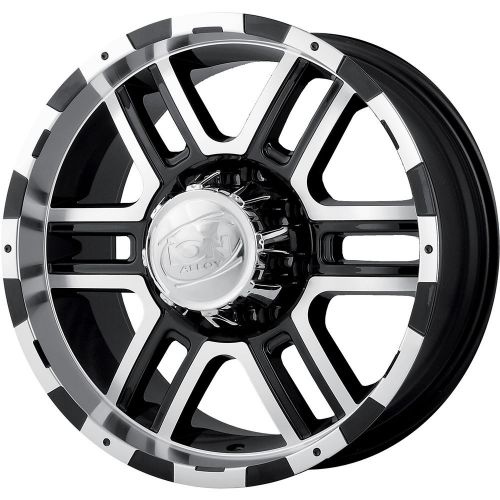 18x9 black alloy ion style 179 6x135 +30 rims 33x12.5x18 tires