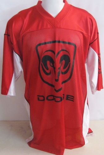 Original dodge ram hemi red nylon polyester mesh men&#039;s 2xl promo football jersey