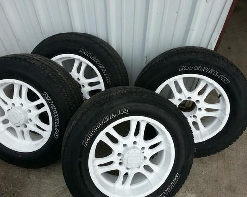 >>white<<wheels~f250-f350(4)set rims & tires=20 " 8 lug 8x170  ford 275/65/20