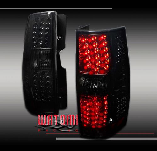 07-14 chevy/gmc suburban/tahoe/yukon tail lights rear lamps smoke 1500 2500 slt