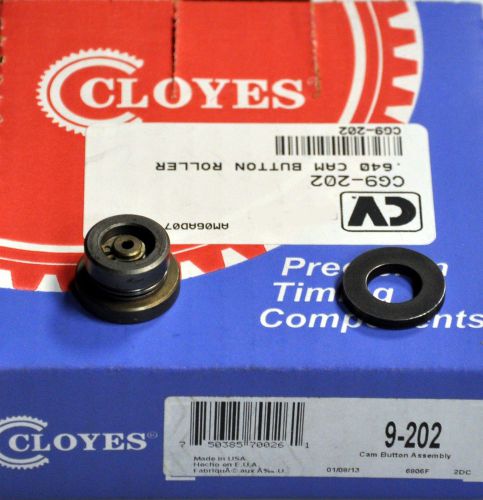 Cloyes gears 9-202 cam button &amp; wear plate .640 41/64&#034; sbc bbc new style cover