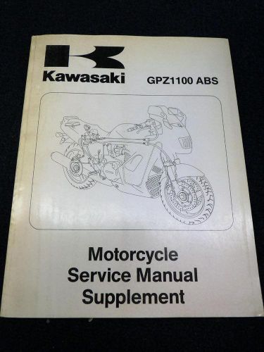 Kawasaki motorcycle service manual supplement 1995 gpz1100 abs (pt995)
