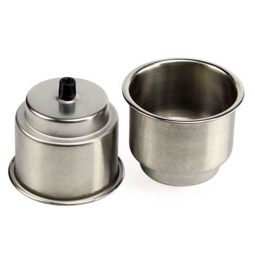 2 * stainless steel marine grade drinking cup holder for truck boat &amp; rv vehicle