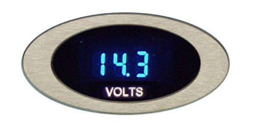 Dakota digital ion series oval bezel volt voltmeter gauge 0-17.0 vdc  ion-05-1