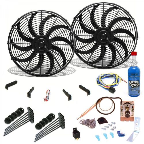 Zirgo super cool pack with two 3000 fcfm 16&#034; s blade fans, adj temp switch
