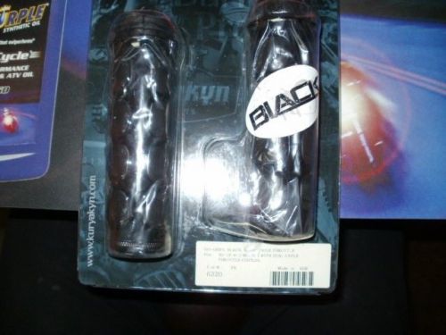 Kuryakyn black iso grips for harley dual cable 6320