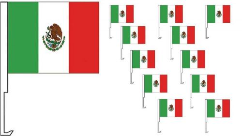 Car dealer supplies 12 car window clip on flags mexico national flag mexican