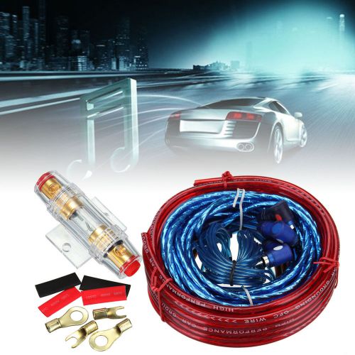 4.4m power cable 1500w 10ga car audio amp subwoofer amplifier wiring agu fuse