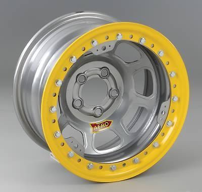 Aero race wheels 53-series 15x8 in 5x4.50 silver wheel p/n 53-084530
