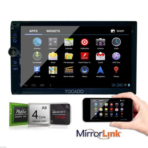 Tocado th8019 android 4.4 7&#034; car dvd player gps wifi quad core mirror-link 3g bt