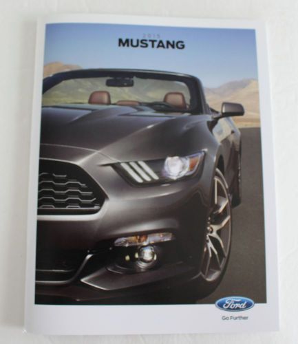 Ford mustang 2015 brochure dealer sales glossy cover gray