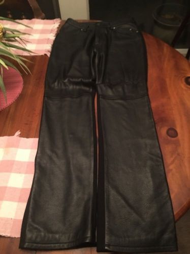 Harley davidson women&#039;s leather pants size 10