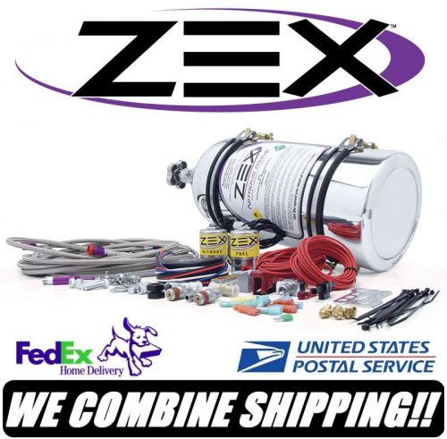 Zex nitrous oxide 50-200hp 4cyl efi polished direct port nitrous kit #82030p