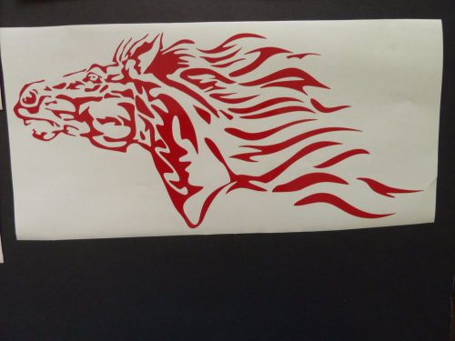 Red and white decals