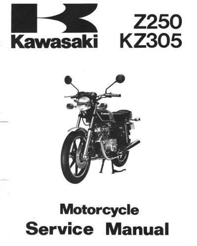 tryllekunstner Tilbageholdenhed Månenytår Purchase Kawasaki Z250 , KZ305 1979-1982 Service Manual Shop Repair PDF  Format in Utsunomiya-shi, Tochigi, Japan, for US $3.80