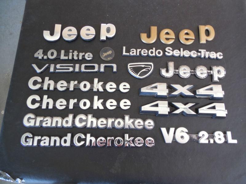 Jeep emblems & hood ornaments - 16 pieces